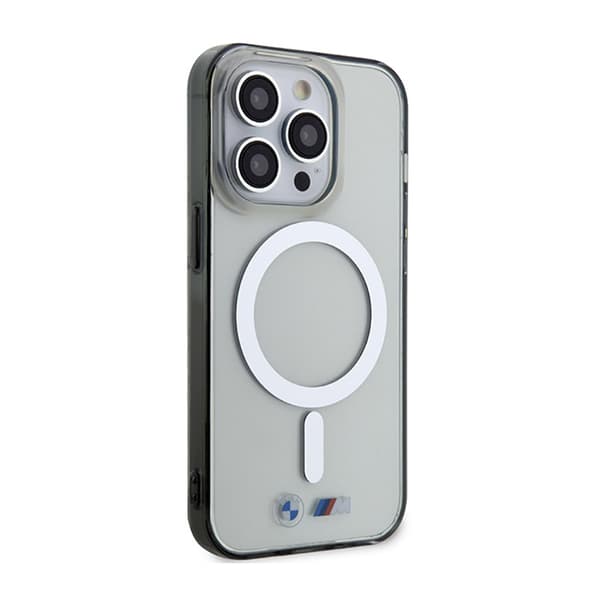BMW Sølvring MagSafe - iPhone 14 Pro cover (gennemsigtig)