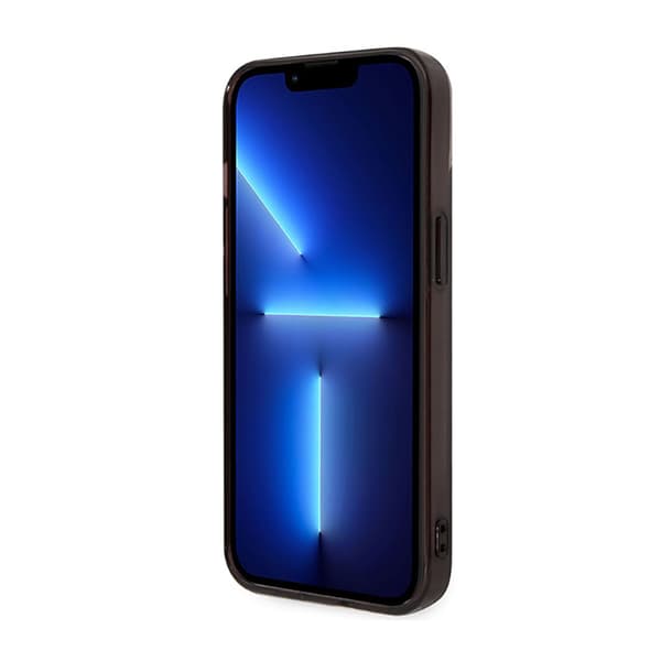 BMW kolmivärinen raita - iPhone 14 -kotelo (musta)