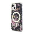 Miniatyrbillede 2 af 8: Guess Flower MagSafe - iPhone 14 Plus cover (sort)