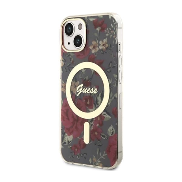 Guess Flower MagSafe - iPhone 14 Plus cover (grøn)