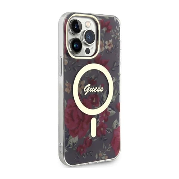 Guess Flower MagSafe - iPhone 14 Pro Max cover (grøn)