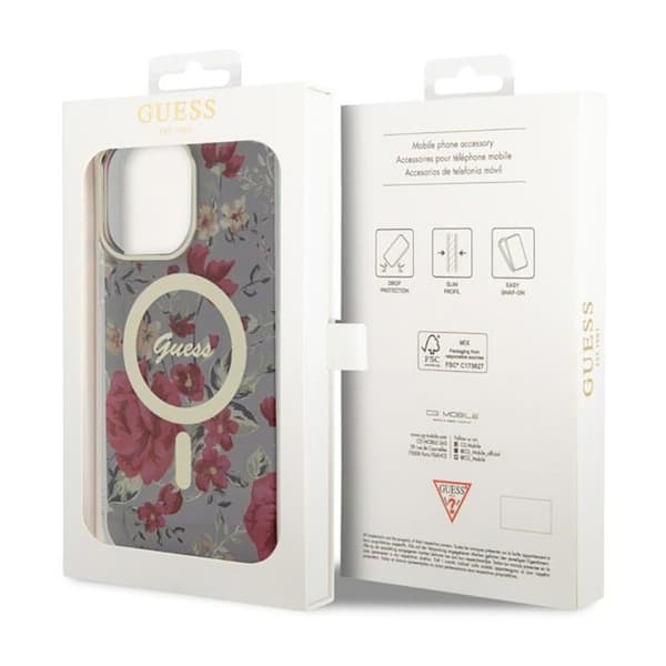 Guess Flower MagSafe - iPhone 14 Pro Max cover (grøn)