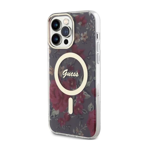 Guess Flower MagSafe - iPhone 14 Pro Max cover (grøn)