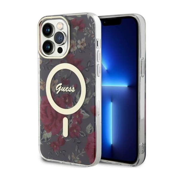Guess Flower MagSafe - iPhone 14 Pro Max cover (grøn)