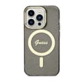 Miniatyrbild 3 av 8: Guess Glitter Gold MagSafe - iPhone 14 Pro-skal (svart)