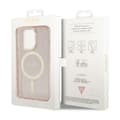 Miniatyrbillede 8 af 8: Guess Glitter Gold MagSafe - iPhone 14 Pro cover (lyserød)