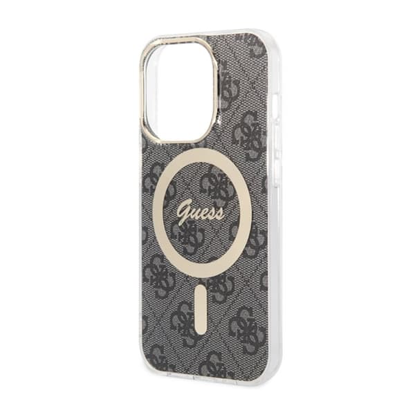 Guess 4G MagSafe - iPhone 14 Pro -kotelo (musta)