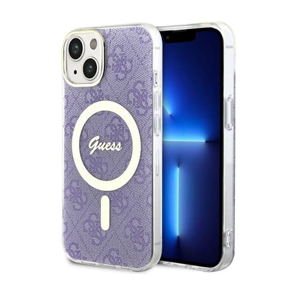 Guess 4G MagSafe - iPhone 14 Plus-skal (lila)