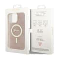 Pikkukuva 8 / 8: Guess 4G MagSafe - iPhone 14 Pro Max -suojakuori (vaaleanpunainen)