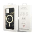 Miniatyrbillede 8 af 8: Guess Golden Marble MagSafe - iPhone 14 Plus cover (sort)