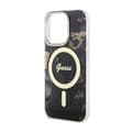 Miniatyrbillede 6 af 8: Guess Golden Marble MagSafe - iPhone 14 Pro cover (sort)