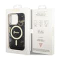 Miniatyrbillede 8 af 8: Guess Golden Marble MagSafe - iPhone 14 Pro cover (sort)