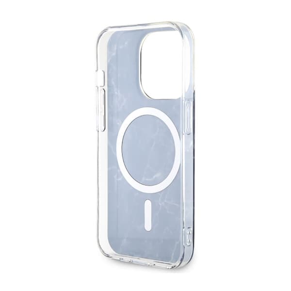 Guess Marble MagSafe - iPhone 14 Pro -kotelo (musta)