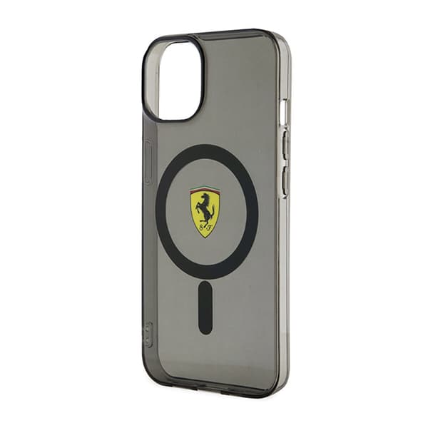 Ferrari läpikuultava MagSafe - iPhone 14 Plus -kotelo (musta)