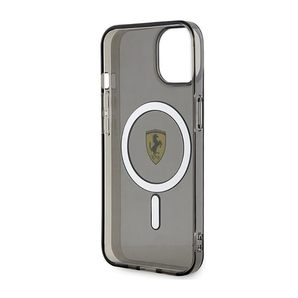 Ferrari läpikuultava MagSafe - iPhone 14 Plus -kotelo (musta)