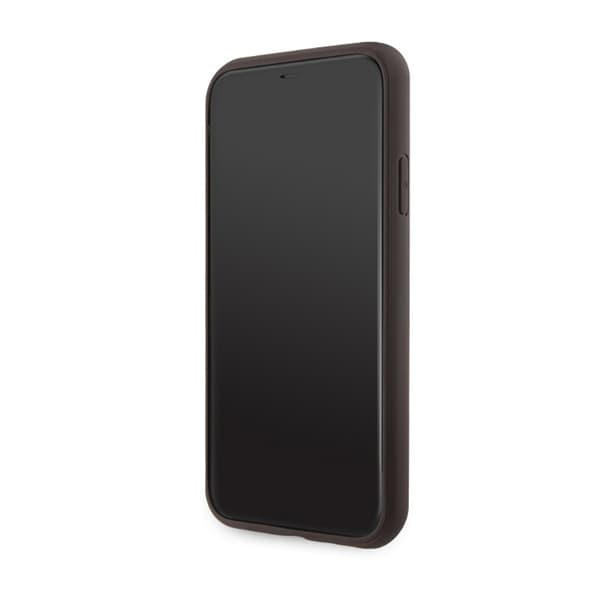 Guess 4G Printed Stripes MagSafe - iPhone 11 -suojakuori (ruskea)