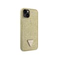 Miniatyrbillede 4 af 8: Guess Rhinestone Triangle - iPhone 14 Plus cover (guld)