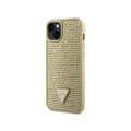 Miniatyrbillede 2 af 8: Guess Rhinestone Triangle - iPhone 14 Plus cover (guld)