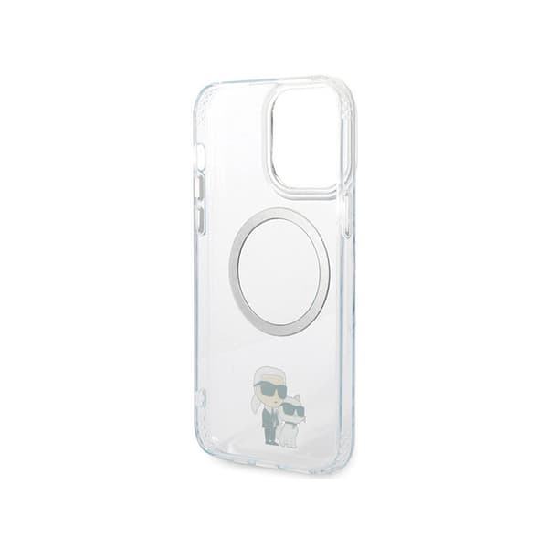 Karl Lagerfeld IML NFT Karl & Choupette MagSafe - iPhone 13 Pro Max -suojakuori (kirkas)