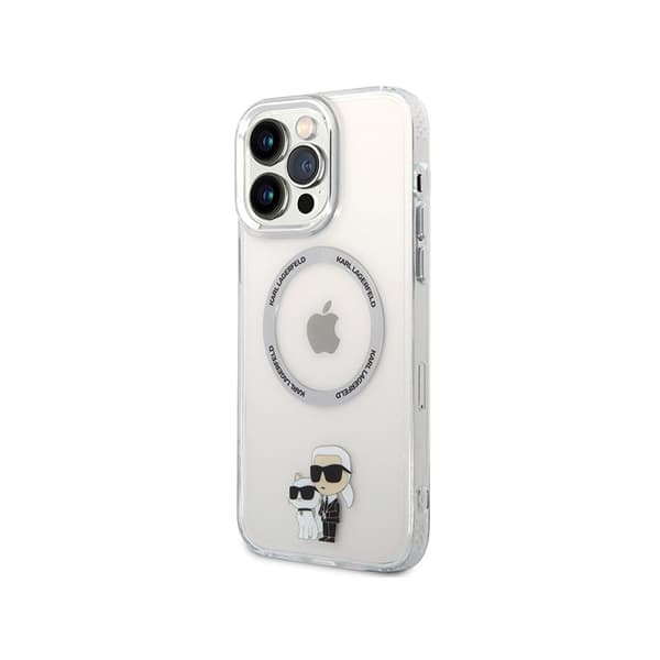 Karl Lagerfeld IML NFT Karl & Choupette MagSafe - iPhone 13 Pro Max -suojakuori (kirkas)