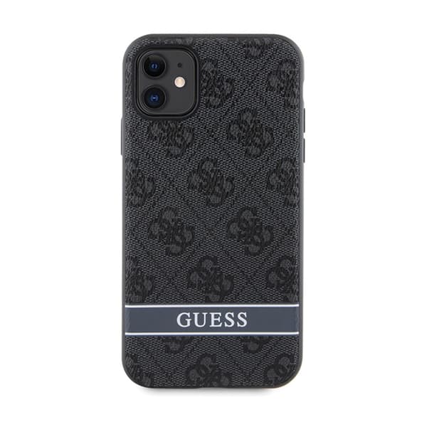 Guess 4G Printed Randig - iPhone 11 / iPhone XR-skal (grått)