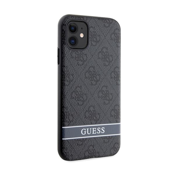 Guess 4G Printed Randig - iPhone 11 / iPhone XR-skal (grått)
