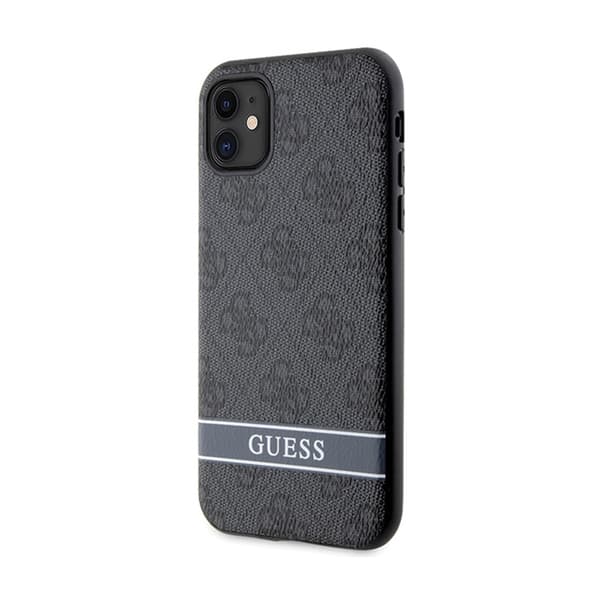 Guess 4G Printed Randig - iPhone 11 / iPhone XR-skal (grått)