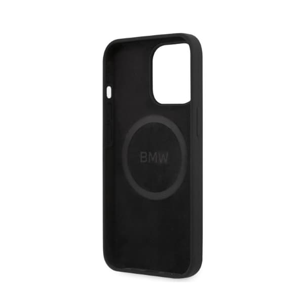 BMW Silikone Signature Logo Magsafe - iPhone 13 Pro Etui (Sort)