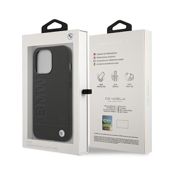BMW Signature Logo Print - iPhone 13 Pro Max-skal (svart)