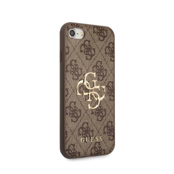 Guess 4G Big Metal Logo - Cover til iPhone SE (2022/2020) / 8 / 7 (Brun)
