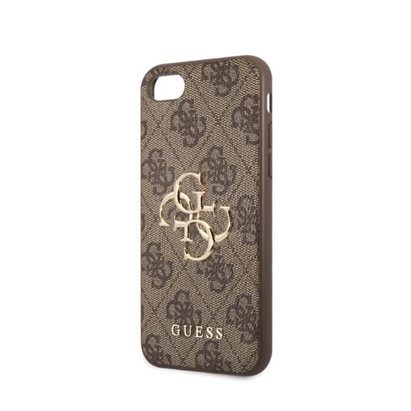 Guess 4G Big Metal Logo - Cover til iPhone SE (2022/2020) / 8 / 7 (Brun)
