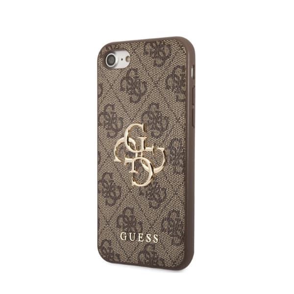 Guess 4G Big Metal Logo - Cover til iPhone SE (2022/2020) / 8 / 7 (Brun)