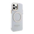 Miniatyrbild 4 av 8: Guess Metal Outline MagSafe - iPhone 12 / iPhone 12 Pro-skal (transparent / guld)