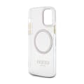 Miniatyrbild 7 av 8: Guess Metal Outline MagSafe - iPhone 12 / iPhone 12 Pro-skal (transparent / guld)