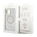 Miniatyrbild 8 av 8: Guess Metal Outline MagSafe - iPhone 12 / iPhone 12 Pro-skal (transparent / guld)
