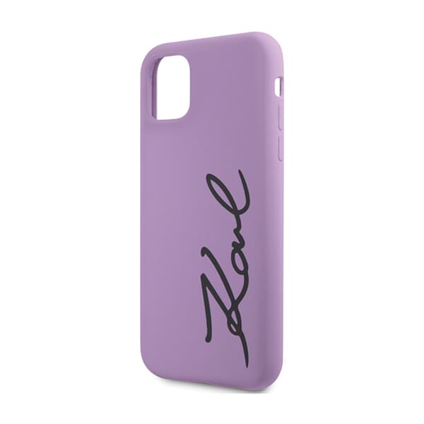 Karl Lagerfeld Silikon Signature - iPhone 11-skal (Lila)