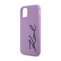 Miniatyrbild 6 av 8: Karl Lagerfeld Silikon Signature - iPhone 11-skal (Lila)