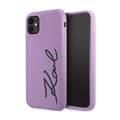 Miniatyrbild 1 av 8: Karl Lagerfeld Silikon Signature - iPhone 11-skal (Lila)