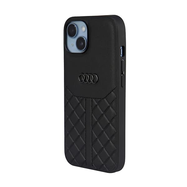 Audi ægte læder - iPhone 14 cover (sort)