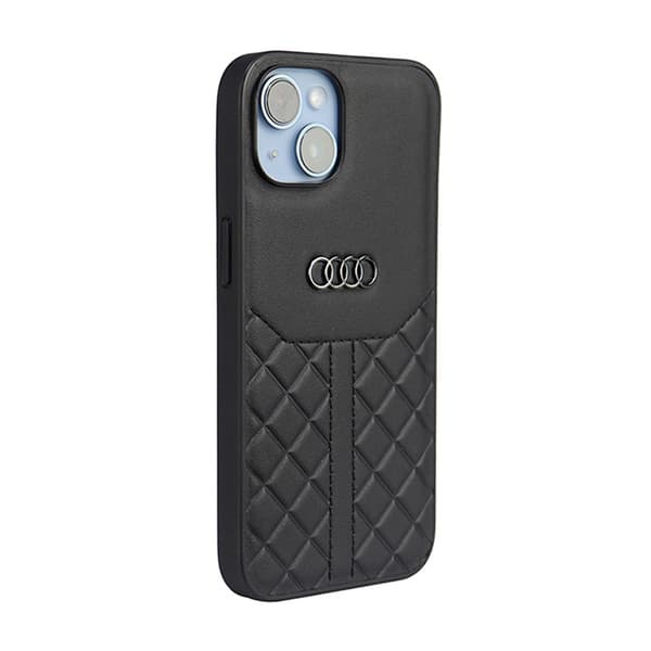 Audi ægte læder - iPhone 14 cover (sort)