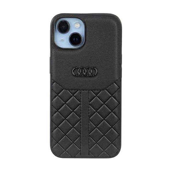 Audi ægte læder - iPhone 14 cover (sort)
