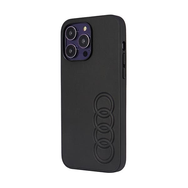 Audi Syntetiskt Läder - iPhone 14 Pro Max Skal (Svart)