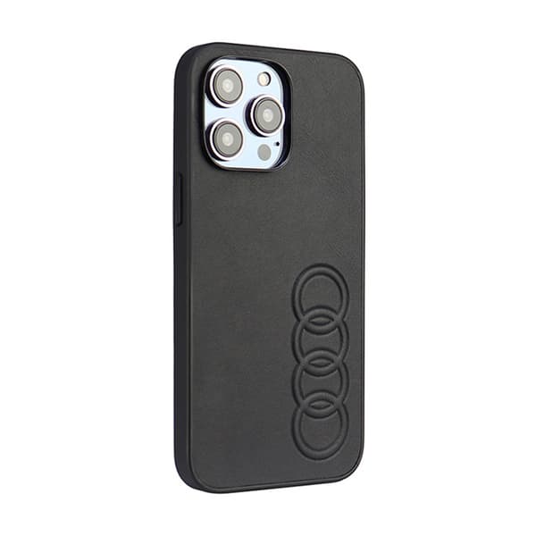 Audi Syntetiskt Läder - iPhone 14 Pro Max Skal (Svart)