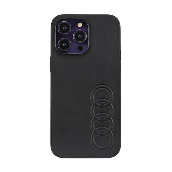 Audi Syntetiskt Läder - iPhone 14 Pro Max Skal (Svart)