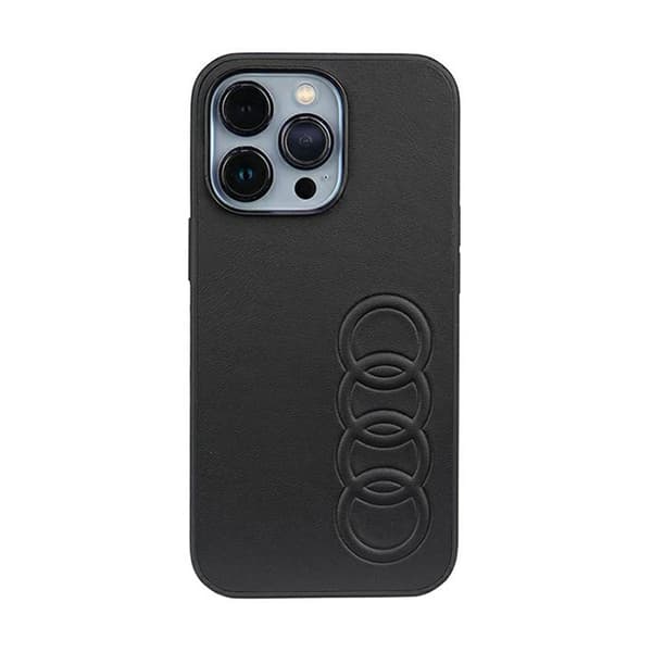 Audi Syntetiskt Läder - iPhone 13 Pro Skal (Svart)