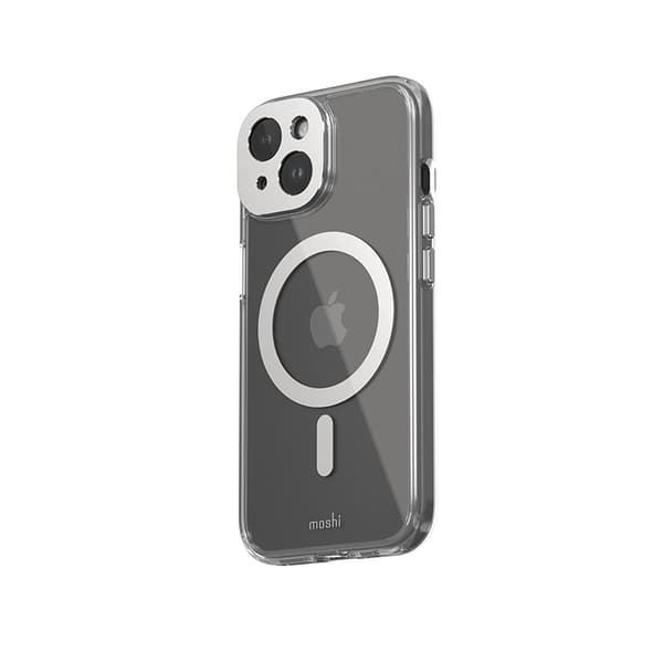 Moshi iGlaze MagSafe - iPhone 15 -kotelo (Luna Silver)
