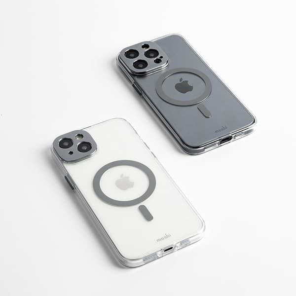 Moshi iGlaze MagSafe - iPhone 15 Plus cover (Meteoritgrå)