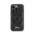 Miniatyrbillede 3 af 8: Guess Quiltet Metal Logo - iPhone 15 Pro cover (sort)