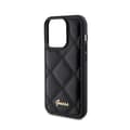 Miniatyrbillede 6 af 8: Guess Quiltet Metal Logo - iPhone 15 Pro cover (sort)