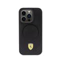 Miniatyrbillede 3 af 8: Ferrari Carbon Metal Logo MagSafe - iPhone 15 Pro cover (sort)